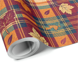 Regalo Acogedor papel de ajuste otoñal