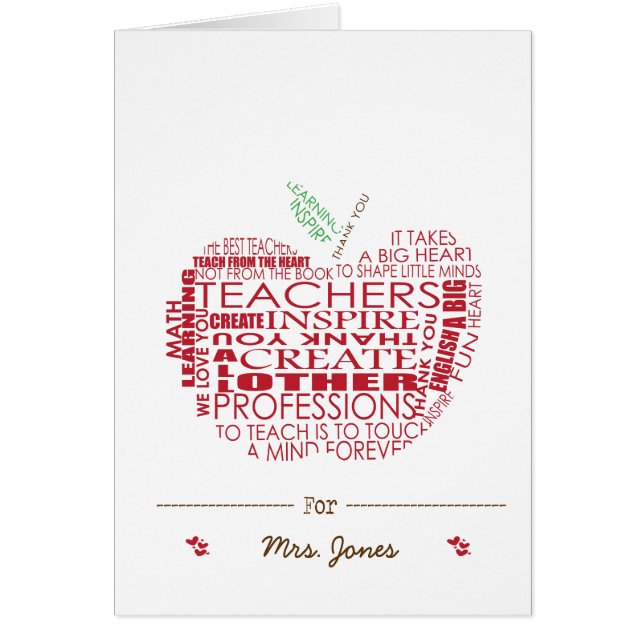 Regalo adorable para los profesores (Frente)