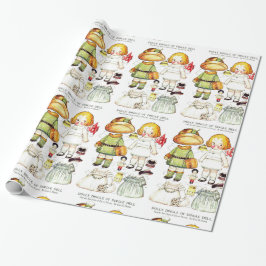 Regalo Adorables muñecas y trajes de papel de estilo vint