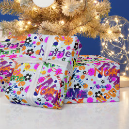 Regalo Agregar papel de ajuste de Personalizado de nombre