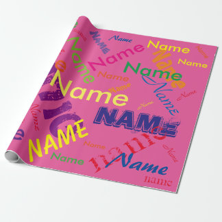 Regalo Agregar papel de ajuste de Personalizado de nombre