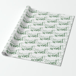 Regalo Algo que quieras papel de envolvimiento de vacacio