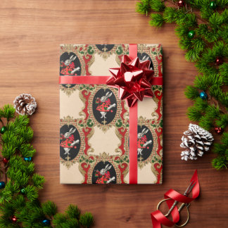 Regalo Alicia en papel de envolver a Navidades del país d