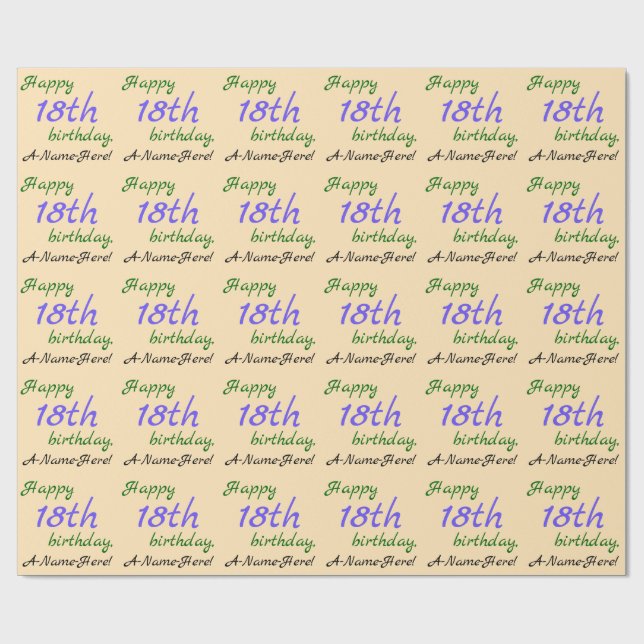 Regalo Amante papel de envolver de cumpleaños (Superficie plana)