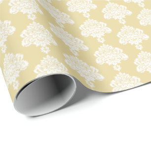 Regalo Amarillo de mantequilla   Papel de ajuste de Damas
