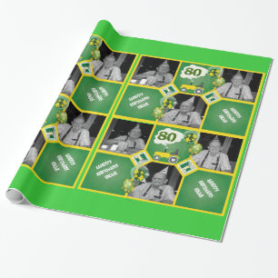 Regalo Añada la foto al papel de embalaje del tractor