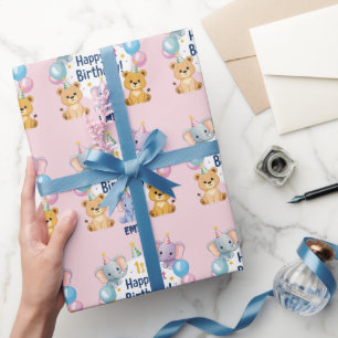 Regalo Animales Adorables Felices Placa de papel de prime