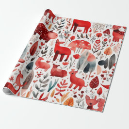 Regalo Animales cortos adorables Papel de envolvimiento