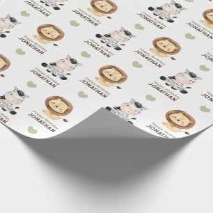 Regalo Animales safari silvestres de papel de envolvimien