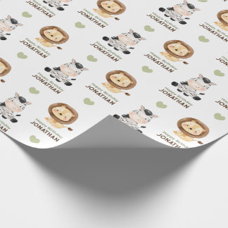 Regalo Animales safari silvestres de papel de envolvimien