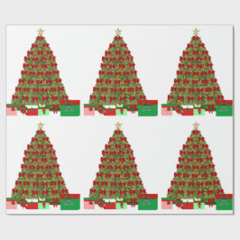 Regalo Árbol de Navidad con papel de ajuste