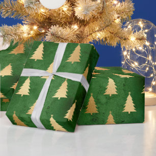 Regalo Árbol de Navidad de invierno con papel de aluminio