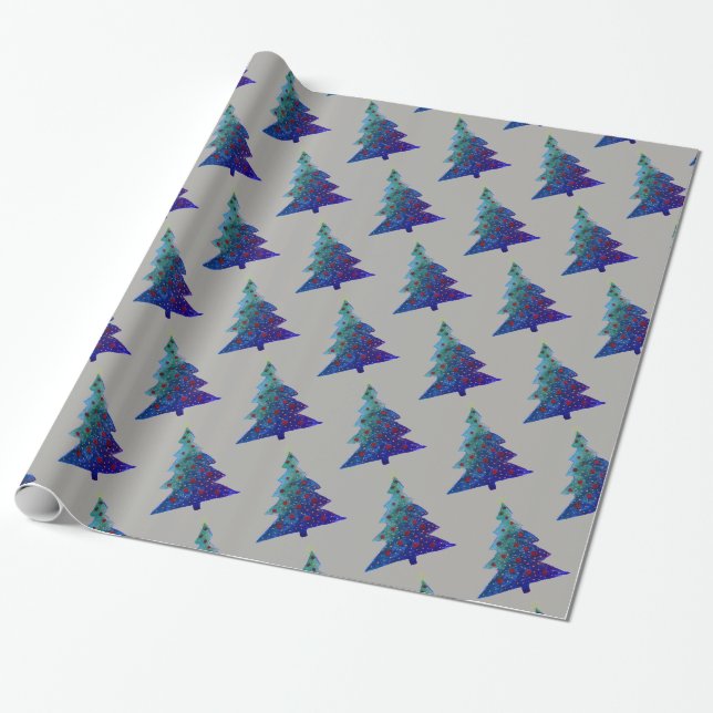 Regalo Árbol de vacaciones, papel de ajuste (Desenrollado)