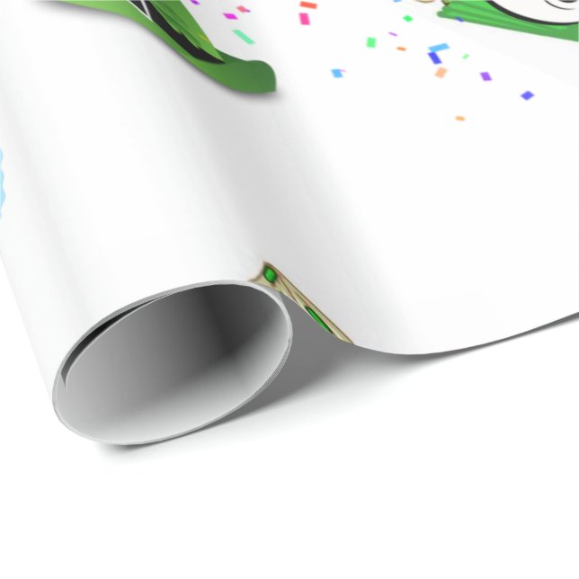 Regalo Arcoiris de papel envuelto en el Día de San Patric (Esquina del rollo)