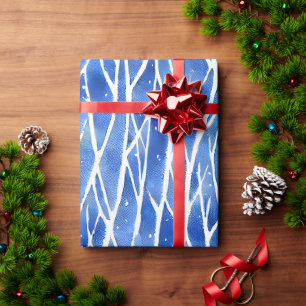 Regalo Armonía en la nieve: Papel Minimalista de envolver
