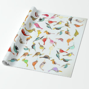 Regalo Aves de papel de línea