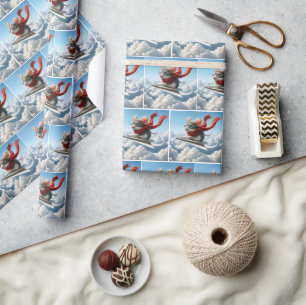 Regalo Aviator Mouse pilota un avión de papel