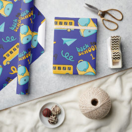 Regalo Avión de papel, bolsa, bus: papel de envolvimiento