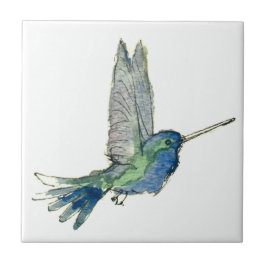 Regalo azul de la baldosa cerámica del arte del