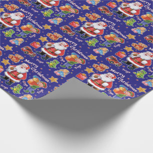 Regalo Azul del papel de embalaje de los juguetes del