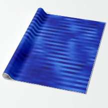 Azul Real Hanukkah con Franjas de Papel de Estaño