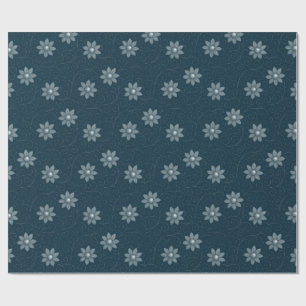 Regalo Azul zafiro con papel de envolver de Silvery Flora