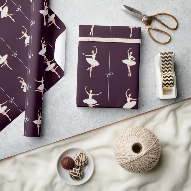 Regalo Ballerina Gift Wrapping Chica De Papel Para Navida (Artesanía)