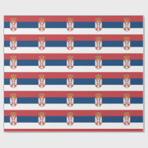 Bandera de Serbia envolver papel