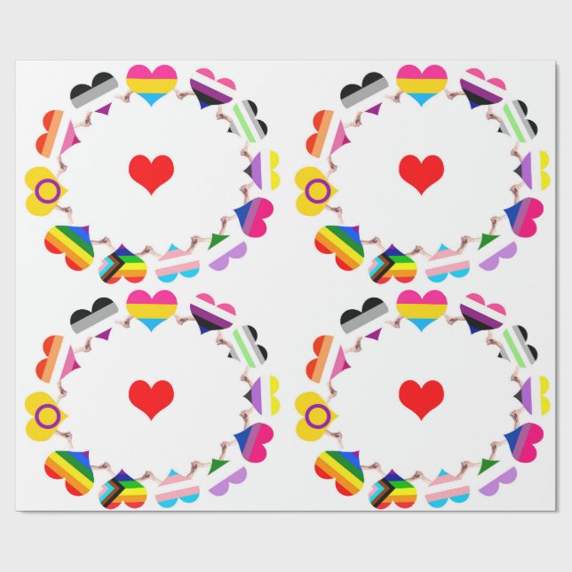 Regalo Bandera del Orgullo 2 Papel de ajuste (Superficie plana)