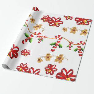 Regalo Bastón de caramelo, papel de embalaje del lustre