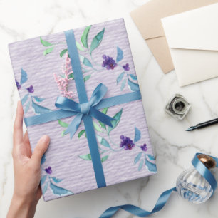 Regalo Bayas Moradas Sobre Papel De Textura Áspera Lavand