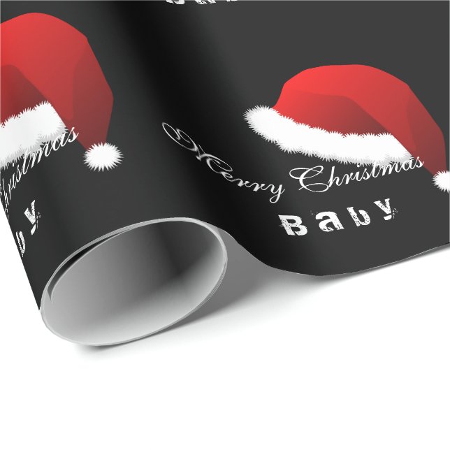 Regalo Bebé de las Felices Navidad del papel de embalaje (Esquina del rollo)