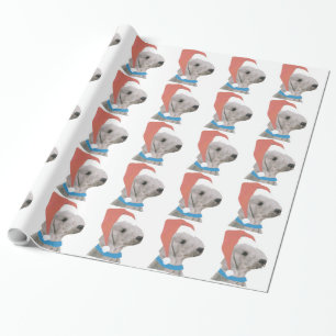 Regalo Bedlington Terrier en papel de embalaje del gorra