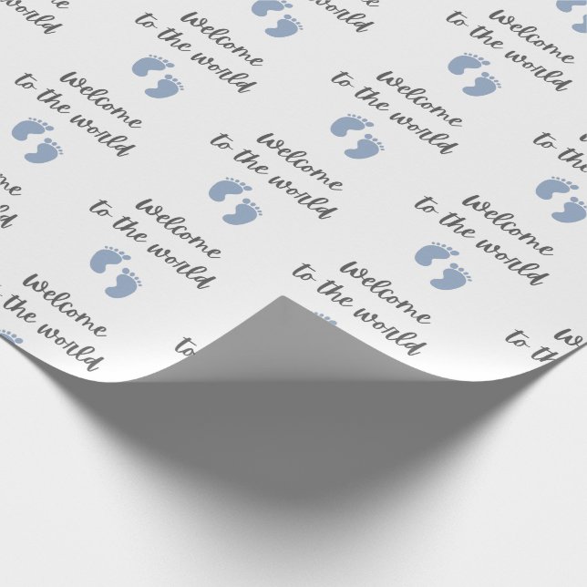 Regalo Bienvenidos Al Papel De Envoltura Para Niños En El (Esquina)