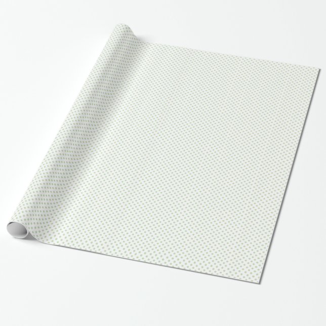 Regalo Blanco con el papel de embalaje verde claro del (Desenrollado)