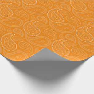 Regalo Blanco de Paisley en el papel de embalaje