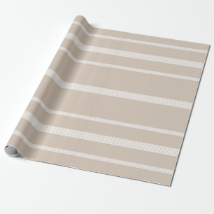 Regalo Blanco rayado del papel de Kraft del papel de