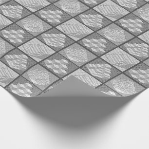 Regalo Bloquea el papel de envolvimiento de rompecabezas 