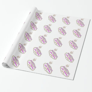 REGALO BODA EN EL PAPEL DE RAPAS DE LOGOTIPO DE PINK DE L