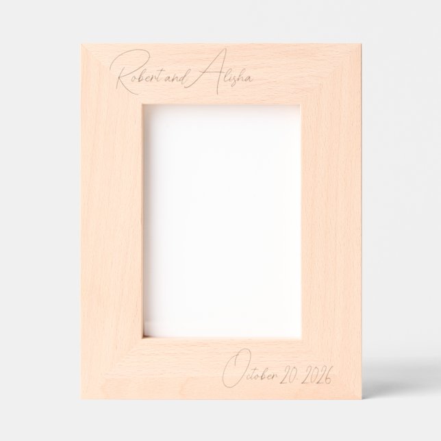 Regalo boda para pareja | Marco de imagen boda | (Anverso)