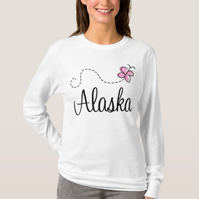 Regalo bonito de la camiseta de Alaska (Anverso)