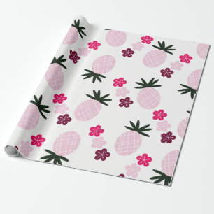 Regalo Bonito en papel de embalaje rosado de la hawaiana