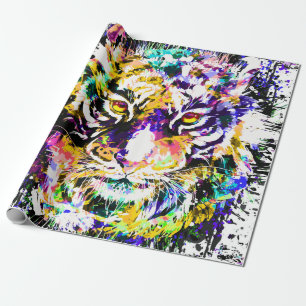 Regalo Bonito papel de envolvimiento de tigre Tigre col