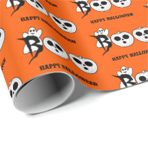¡BOO! Papel de relleno fantasma de Halloween