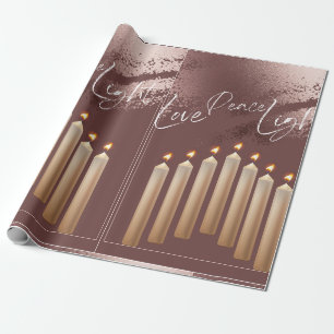 REGALO BRONZE HANUKKAH TEMÁTICO PAPEL DE RAPAS