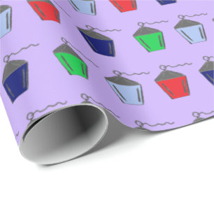 Regalo Bryn Mawr Lanterns Purple Lilac Papel de envolver