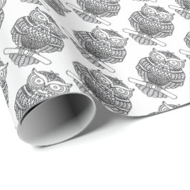 Regalo Búho (blanco) - Papel de envolver