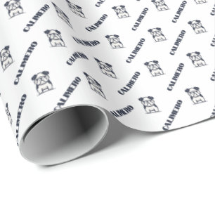 Regalo Bulldog francés con nombre Papel de envolver