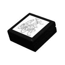 Caja de Recuerdos de Joyas de Madera