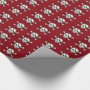 Regalo Calavera - Papel de envolvimiento con brillo de ci